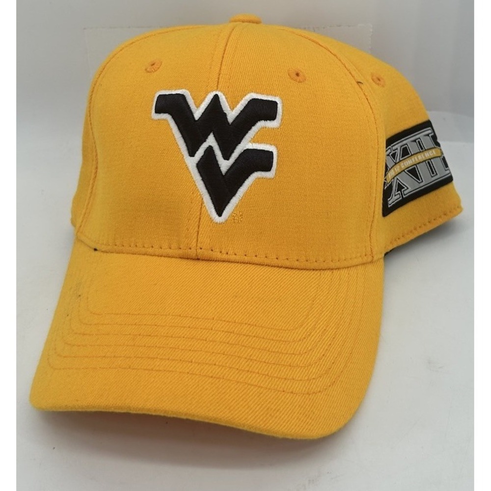 West Virginia Mountaineers Top Of The World One Fit Yellow  One Size Fitted NEW
